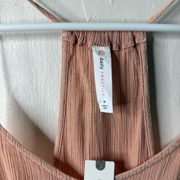 Anthropologie Daily Practice Pink Acid Wash Racerback Tank Dress NWT - Picture 4 of 8